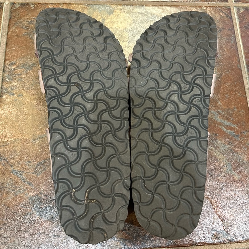 Birkenstock Faded Purple Franca Sandals Nubuck Leather - Picture 7 of 7